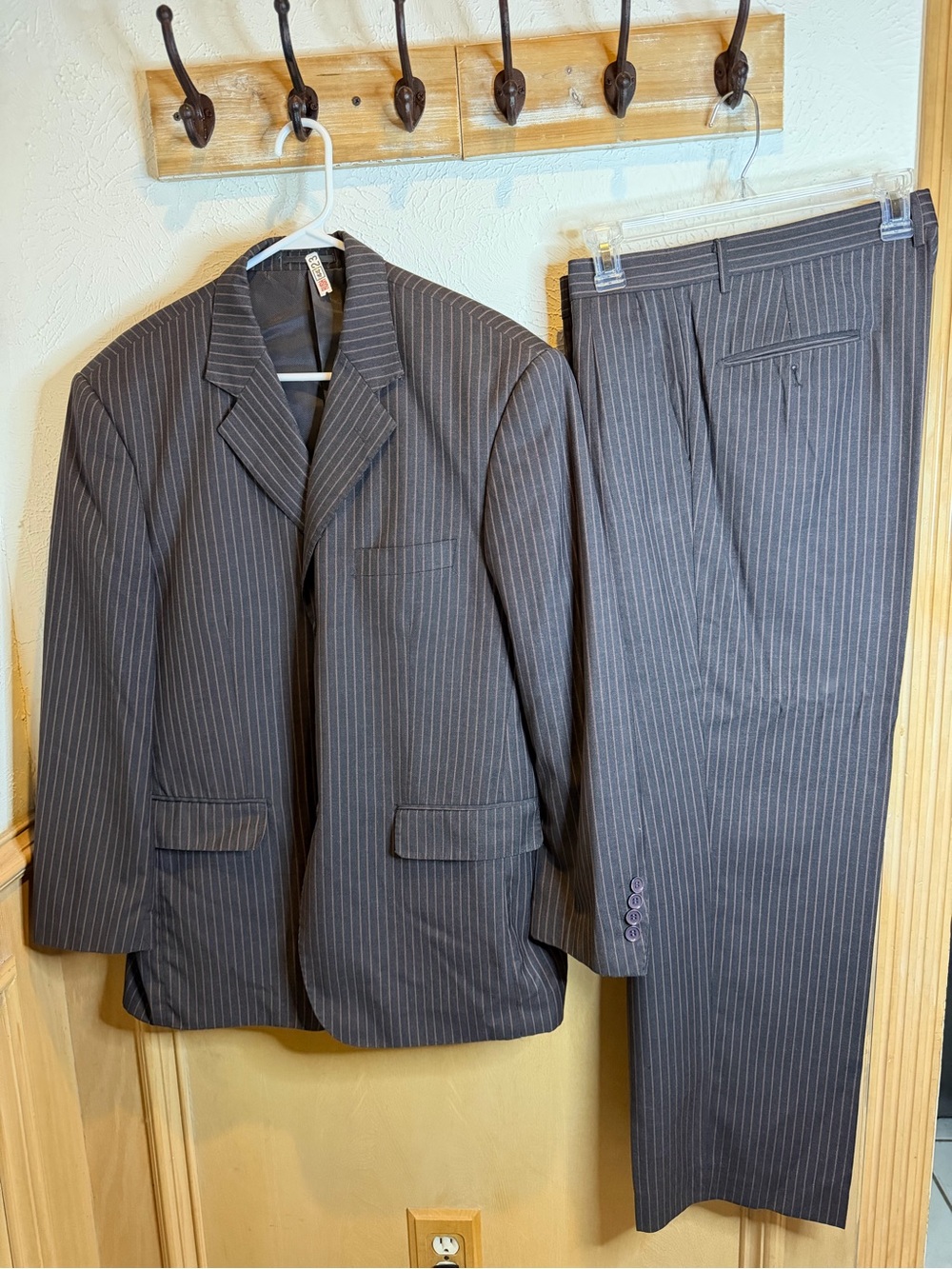 Giorgio Fiorelli Charcoal Pinstripe Two-Piece Suit